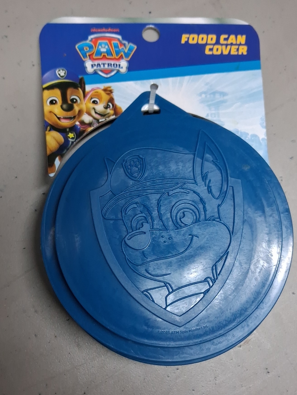 Paw Patrol Blue Chase Food Can Cover